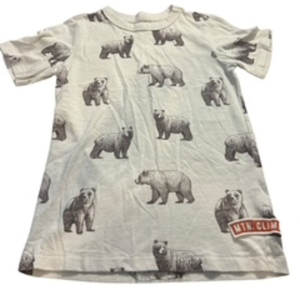 Mountain Climber Bear Boys’ T-Shirt, Size 6, Pre-Owned